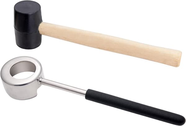 2-delat kokosnötsöppnare-set för unga kokosnötter – Super