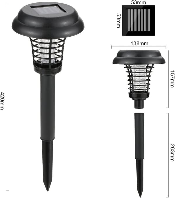 Solcellsdriven LED-lampa för inomhus och utomhus