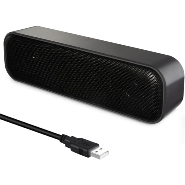 Datorhögtalare (183*37*47mm), USB-driven högtalare för skrivbordsdator