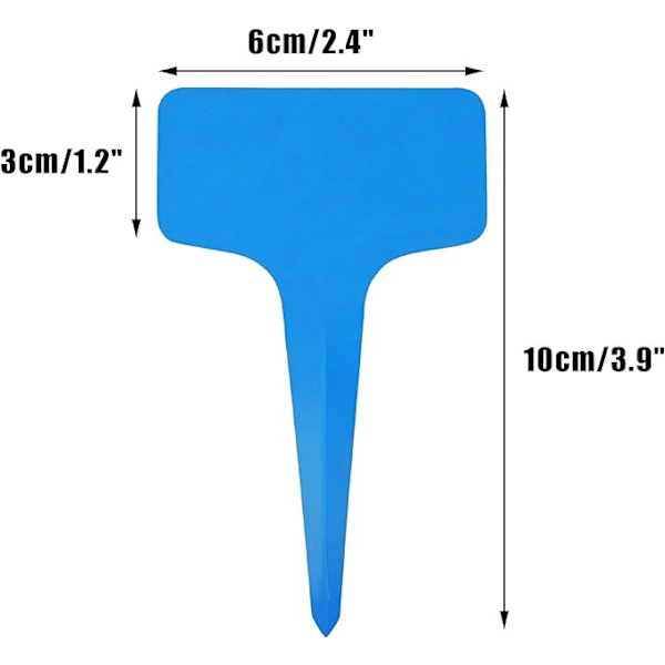 Siniset, 10x6cm, 100 kpl Kasvinimet Tarrat Vihannessidosten Tarrat Istutus