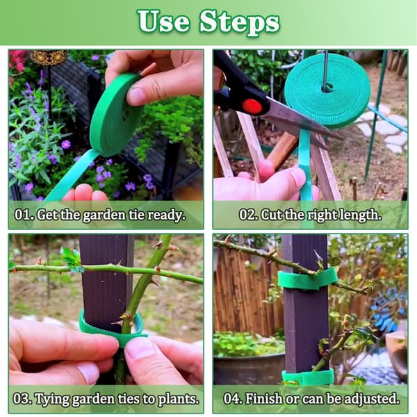 Justerbar hagetape for utsiden av planter