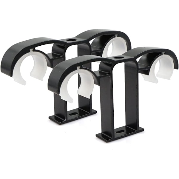 4 kpl säädettävät verhokiskon kiinnikkeet - 14 x 8,2 cm - Seinä