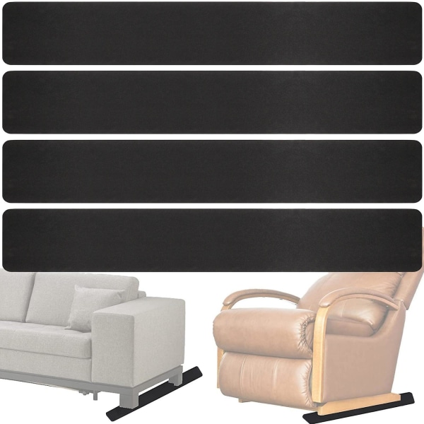 4 st Anti-Slip Möbler Rail Pads för Recliner, Recliner Non Slip Grippers, Recliner Golvskydd