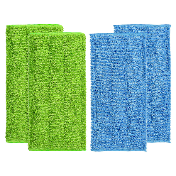 4-pack Mikrofibermoppdynor, Kompatibla med Swiffer 12\" x 6\" Återanvändbara Mikrofibermoppdynor Refiller