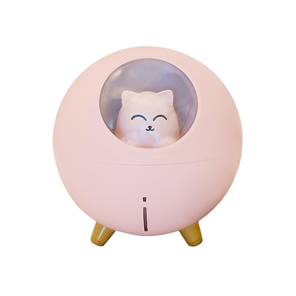Kat Pet Multi-Mode Farverig LED Nattelys Lille Mini USB Spray Desktop Luftfugter