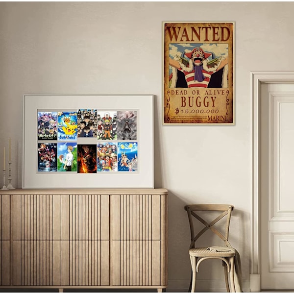 Anime Poster (3), One Piece Wanted 51.5cm × 35.5cm Stor, Manga Poster