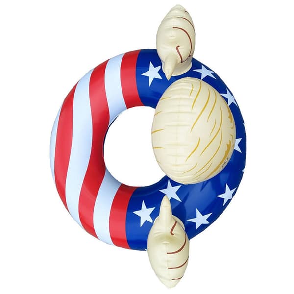 1 stk. Amerikansk flag ekspression oppustelig svømmering flyder til