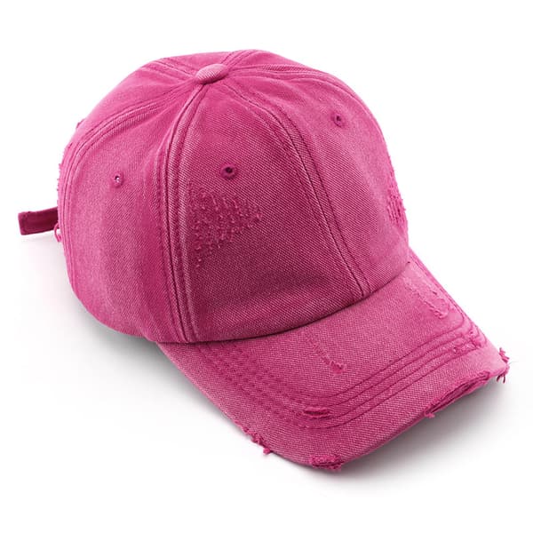 1 stk Hette dame vår og sommer vask hull denim ensfarget