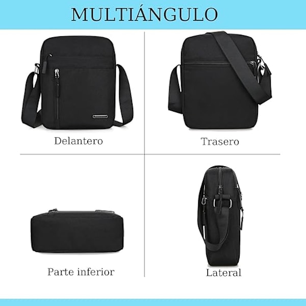Miehen olkalaukku, vyölaukku, crossbody-laukku, vedenpitävä messenger-laukku, crossbody-laukku, päivittäiseen käyttöön