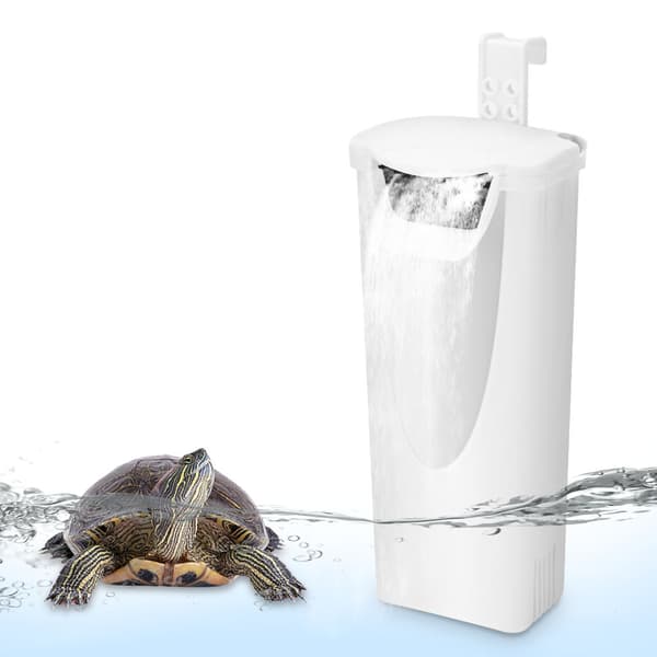 Sköldpaddsfilter för grunt vatten, liten akvarium