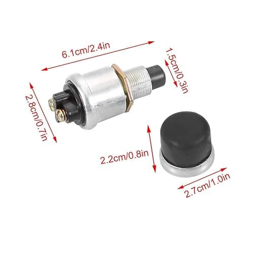 2-polet 12V 20A Start-trykknapp 12V 20A Vanntett Bryter Trykk