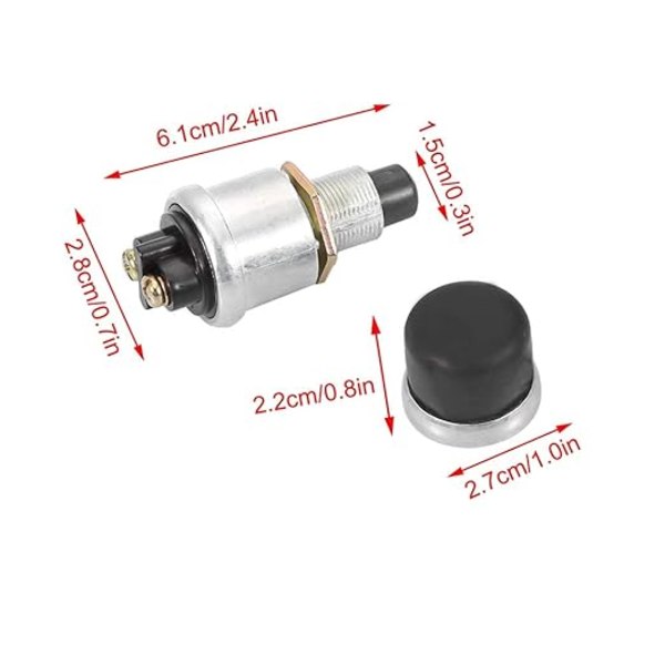 2-polet 12V 20A Start-tryknap 12V 20A Vandtæt Switch Push