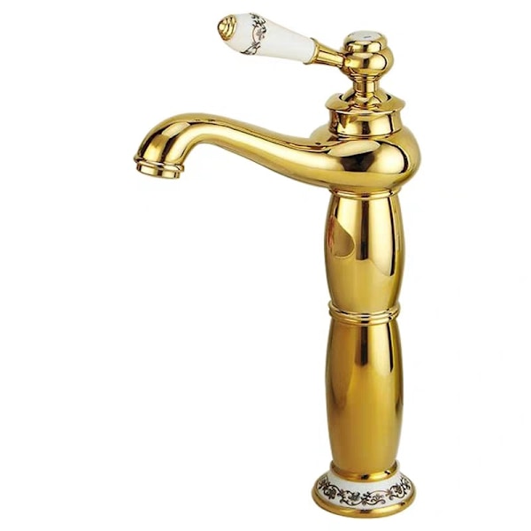Retro Håndvask Armatur Keramisk Vask Antik Armatur Vintage Blandingsbatteri