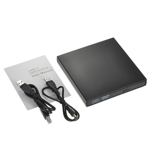 1 st USB2.0 Universal Extern CD-RW-brännare Enhet Gratis DVD/CD