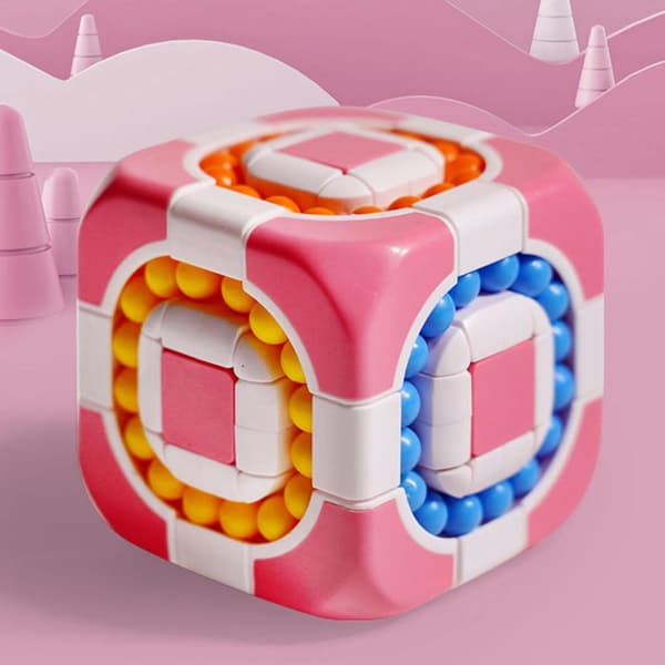 Magic Bean Cube, Magisk Bean Roterende Puslespill-Kube Fidget Leke