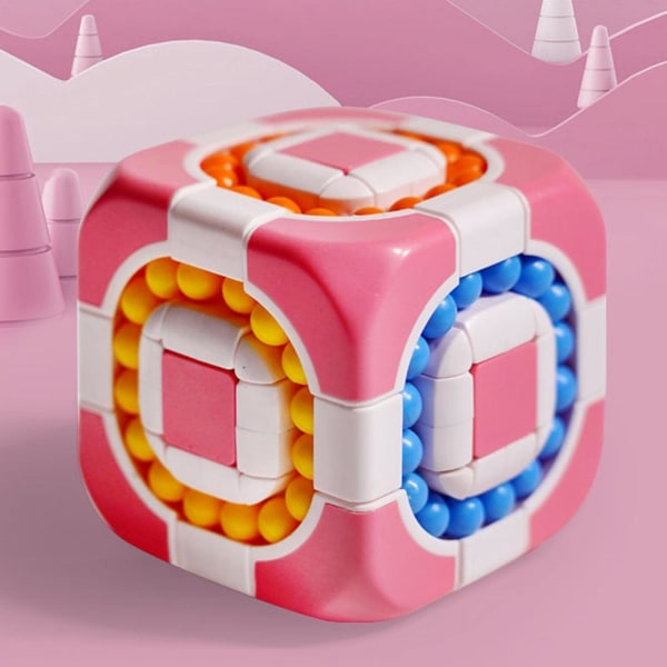 Magic Bean Cube, Magiskt roterande pusselkub Fidget Toy