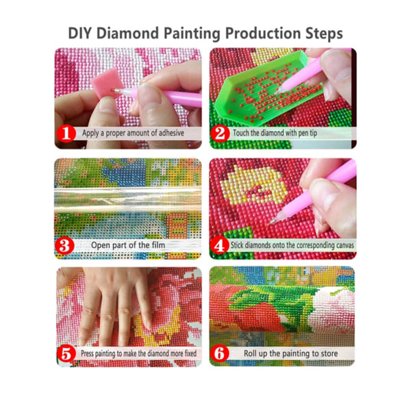 DIY 5D Dovendyr Diamant Full Diamond Set 30*40cm, Vann Dyr