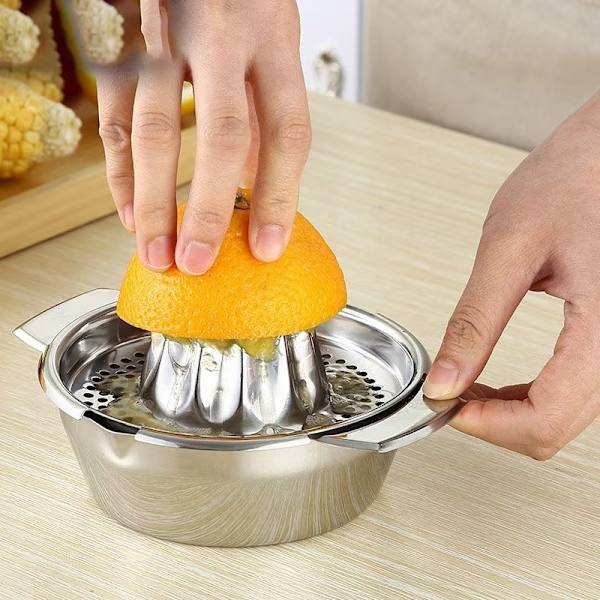 1 stycke (Silver) Frukt Handpress Saft Citrus Citron