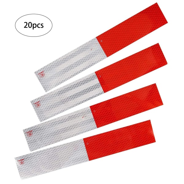 20 stk. Reflekterende Tape til Bil og Lastbil Reflekterende Tape Nat