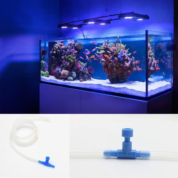 Akvarium Luftkontrollventiler for 0,5 cm ID Luftledningsslange Plast