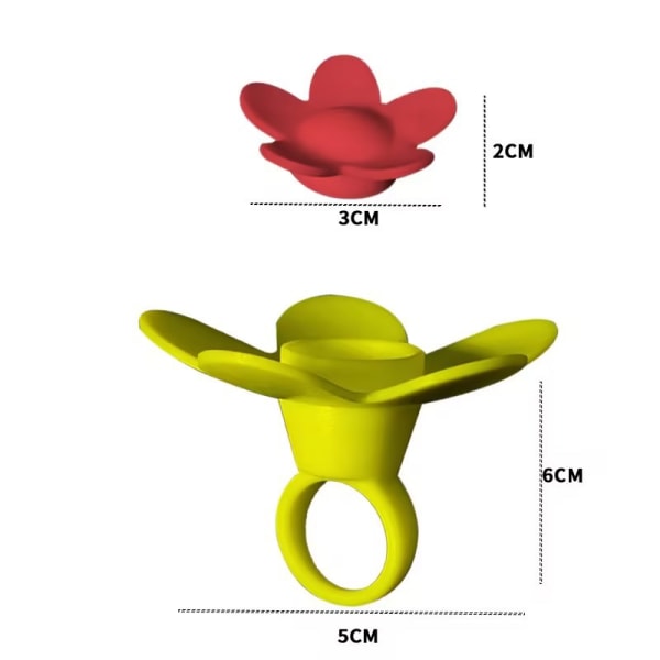 6 stk. Kolibri Finger Ring Fuglefoder Håndholdt