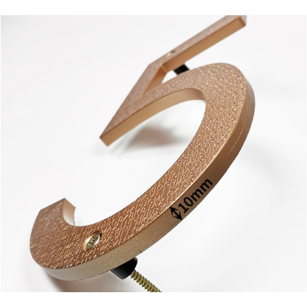 12,7 cm Husnummerplatta (12,7 cm, guld) Moderna Dörrnummer Skylt Zinklegering Husadressnummer