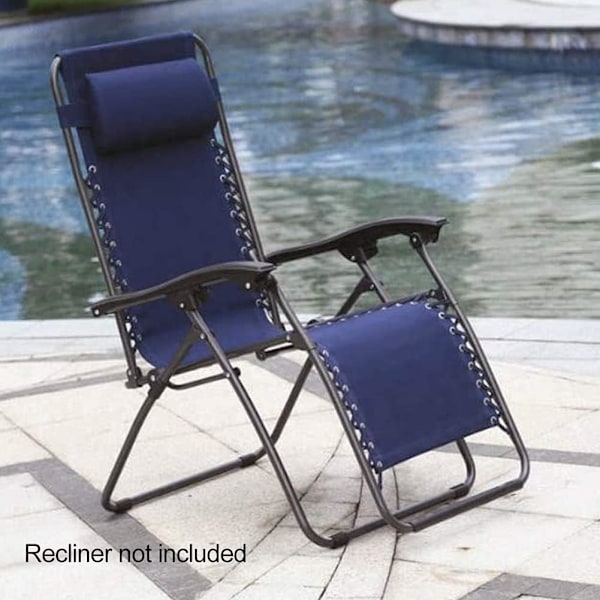 Udskiftningsstof til stol, Anti-Gravity loungestolstof (Navy Blå) med reb, stoltilbehør, elastisk terrasse