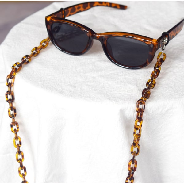 Hawksbill colored eyewear chain, anti slip turtle shell eyewear