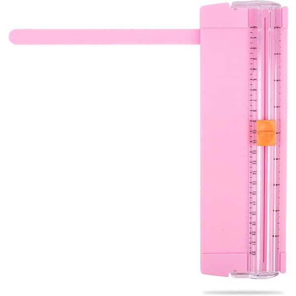1 stycke (Rosa) Mini Papperskärare Bärbar Klippare Trimmer Pappers