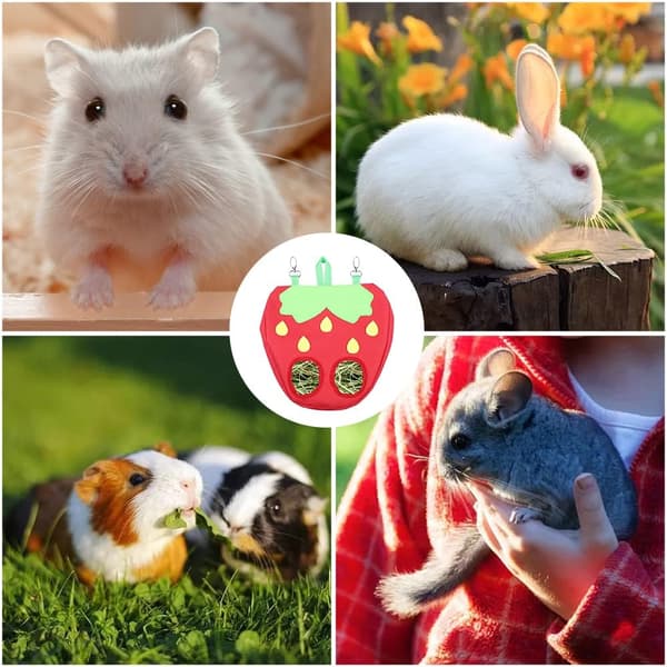 1 Stk. Kanin Hængende Dyrefoderpose Chinchilla Hollænder Rotte Foder