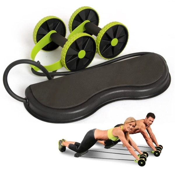 Sports fitnessudstyr, multifunktionel mave dobbelthjul