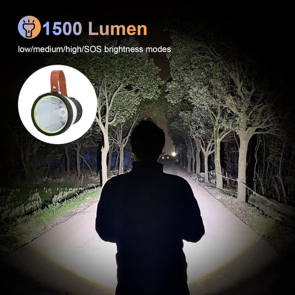 Solcelled campinglys 7200mAH oppladbart LED-lys 1500 lumen 8
