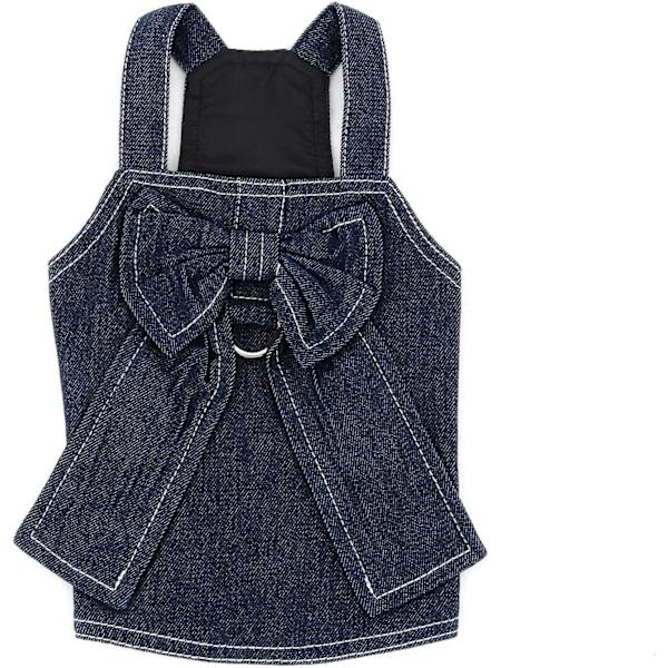 1 st (L) Sommartröja för liten hundsele Denimkläder med