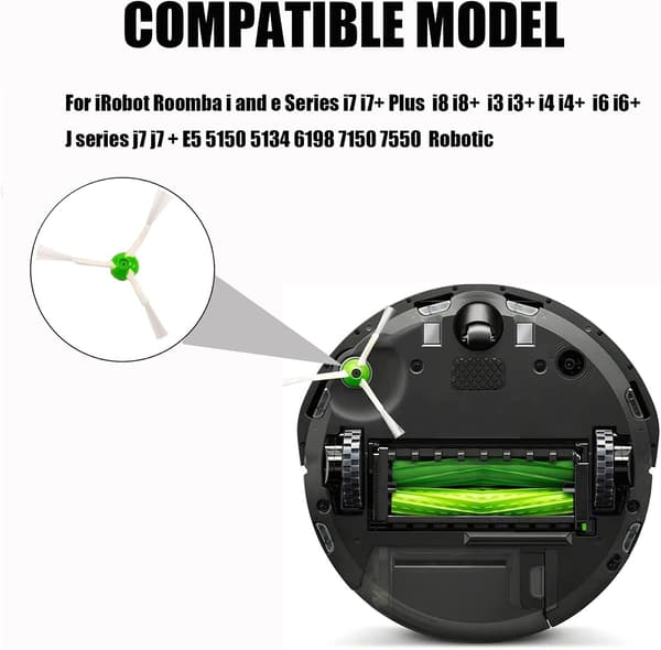 4 kpl Vaihtosivuhärät iRobot Roomba i- ja e-sarjoille