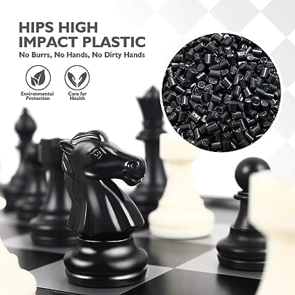 Chess, Magnetisk Bræt, Chess Deluxe Foldbart Bræt, mini Chess,