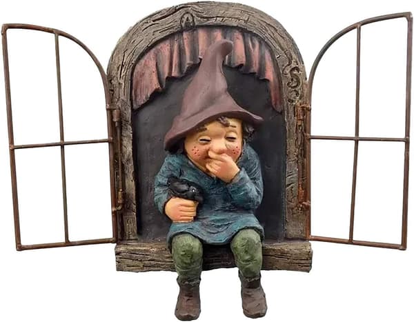 Udendørs Havefigur Fe Havepynt, Sjov Have