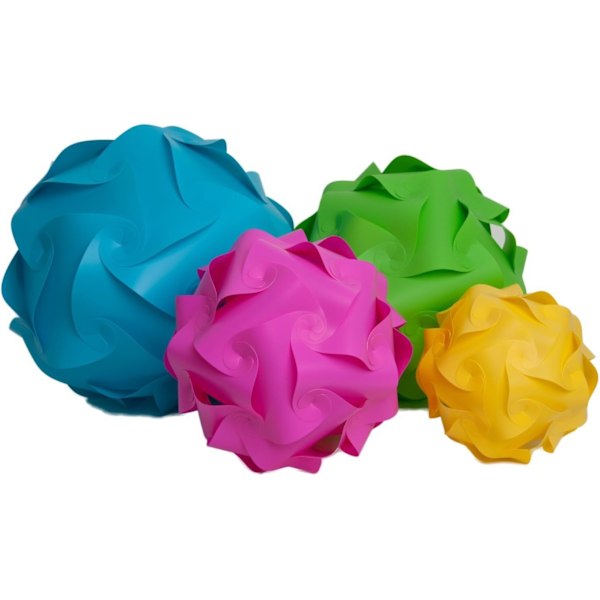 10\" IQ Lamp Shade Toy Själv DIY Monterad Pussel Lampor för Rum D