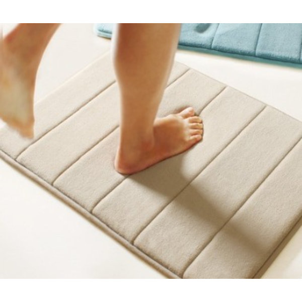 Badematte, mikrofiber, sklisikker, absorberende, hurtig tørkende, myk å