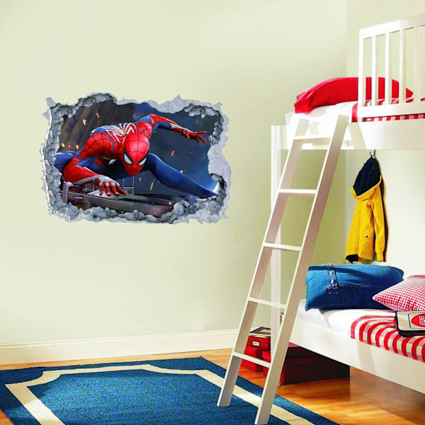 Spider-Man -seinätarra PVC-materiaalista, 3D-piirroshahmo