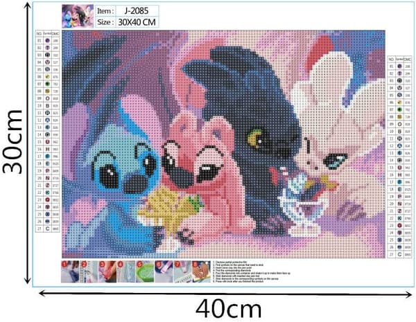 5D DIY Diamantmålning Komplett Set, Diamantbroderi