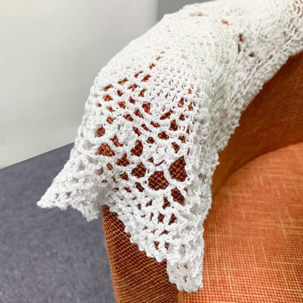 2 stk. 30*45cm Håndhæklede Udhulede Blomster Vævede Bucolic