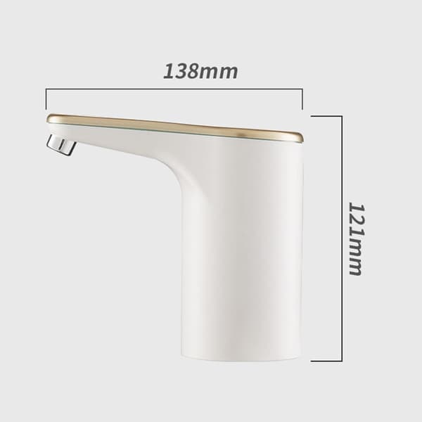 1 stk (gull) USB-ladet flaskevannpumpe, vanndispenser