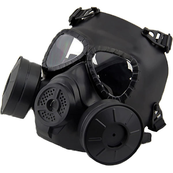 Paintball-naamio, Dummy Gas Style Tactical Mask -kaksoisturbovetimellä Cosplayhin, Halloweeniin, Wargameen, naamiaisiin