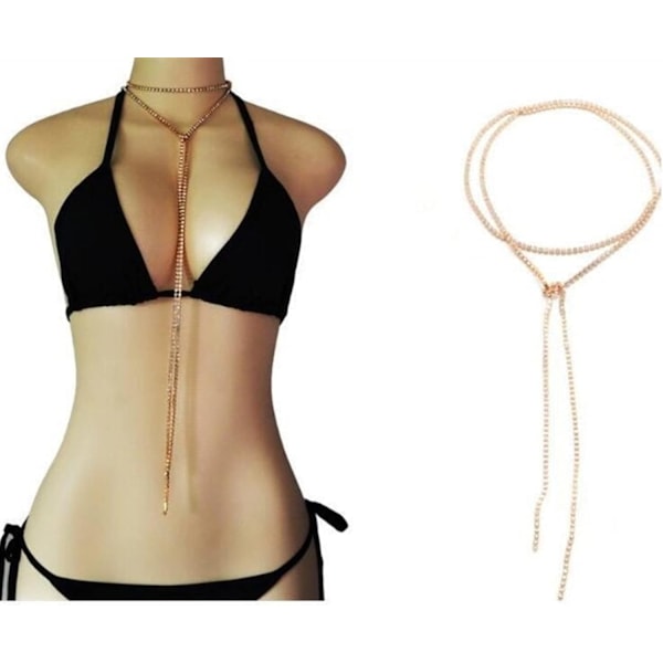 1 kpl (Kultainen) Eurooppalainen ja amerikkalainen tyyli Metalli Body Chain, Pitkä