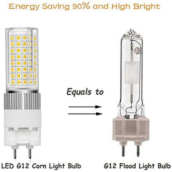 1 pakke G12 16W LED-pære G12-lampe Majslys (160W G12 halogen-erstatningslys) 2-bens sokkel