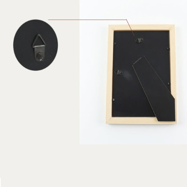 Set mustia puisia valokuvakehyksiä, 11,9 cm × 15,7 cm × 1,5 cm