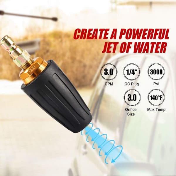 Trykvasketips Trykvaske Turbo Dysesæt 3000 PSI Max