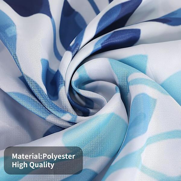 Duschdraperi i tyg, vattentätt polyester, polystyren, maskintvättbar