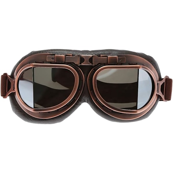 Hjälm Steampunk Vintage Goggles Solglasögon Ögonkläder för Utomhussporter Motocross Racer