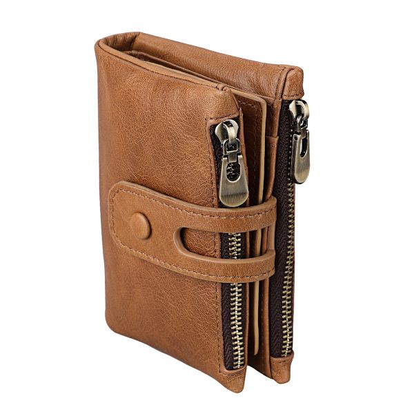 Rød Kontakter Kvinder Ægte Læder ID-kort Møntpung Clutch